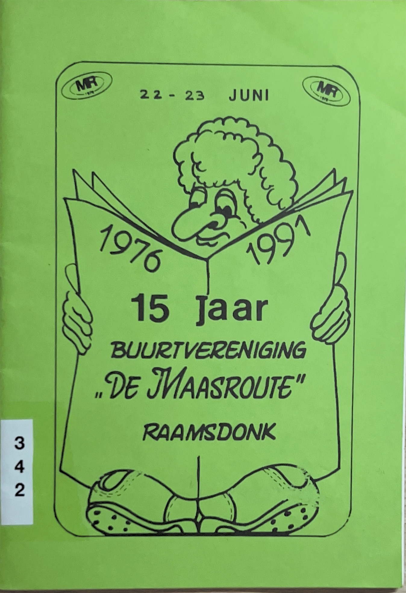 Kaft van 15 Jaar buurtvereniging 
