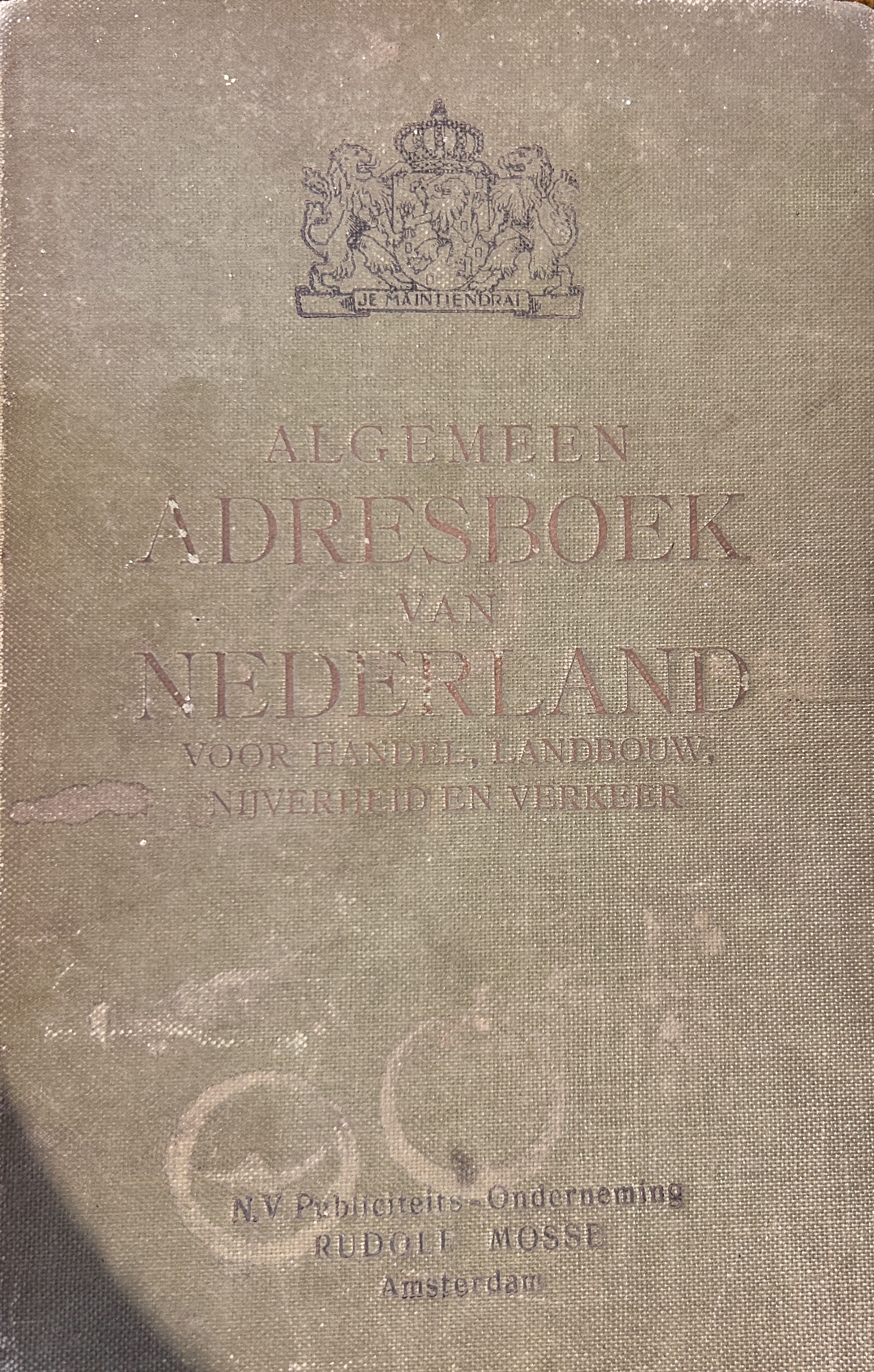 Kaft van Algemeen adresboek van Nederland