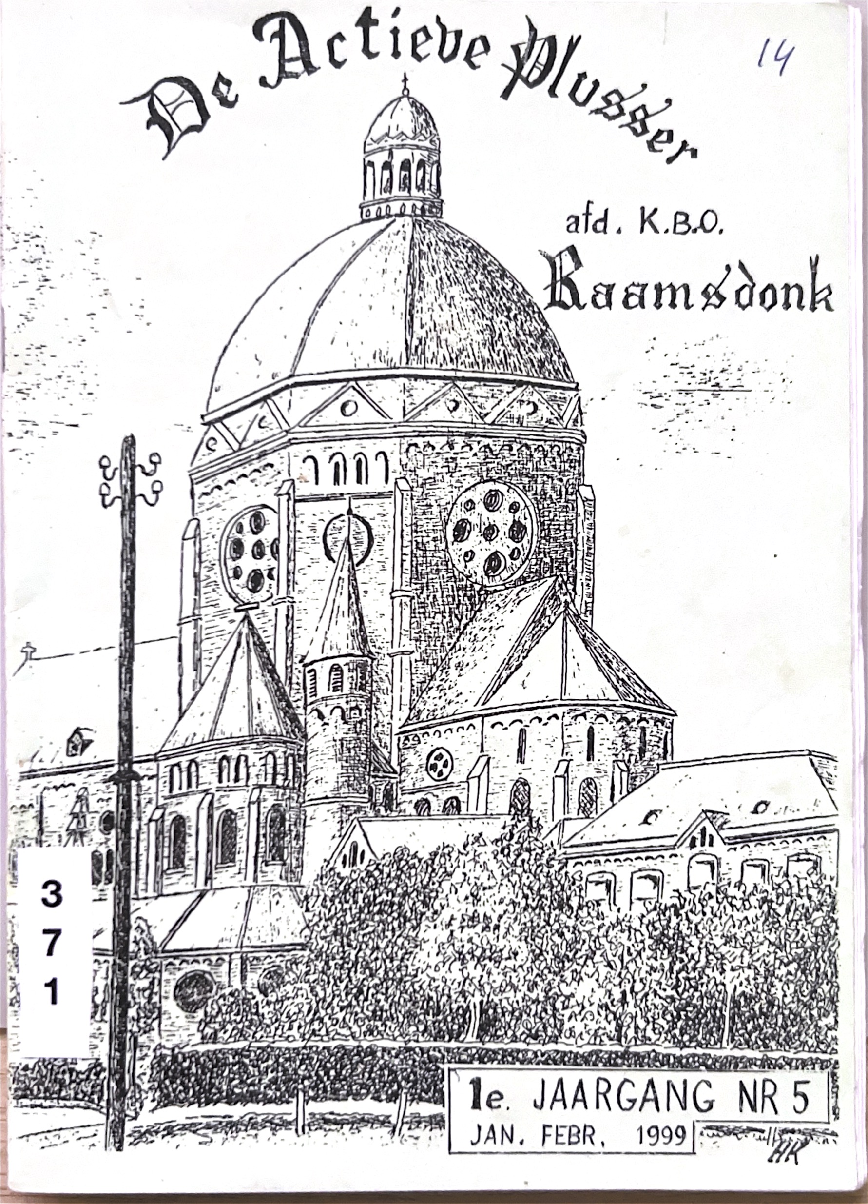 Kaft van De actieve plusser jaargang 1e jaargang no 5