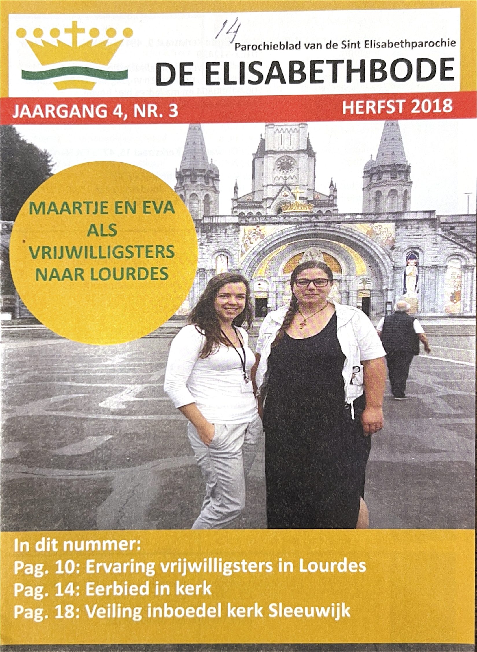 Kaft van De Elizabethbode herfst 2018