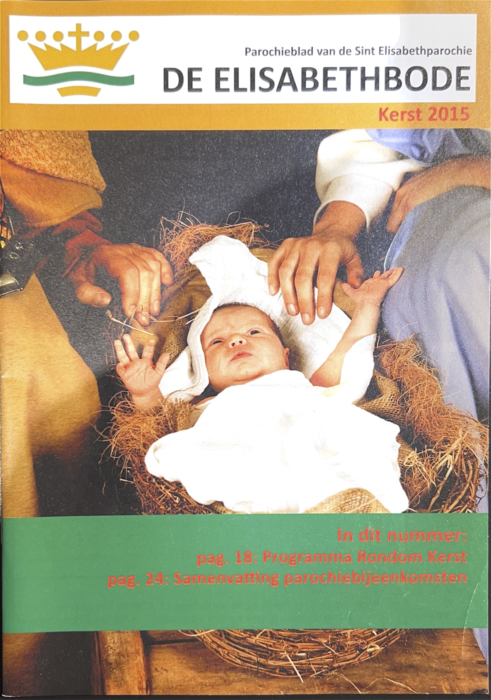 Kaft van De Elizabethbode kerst 2015