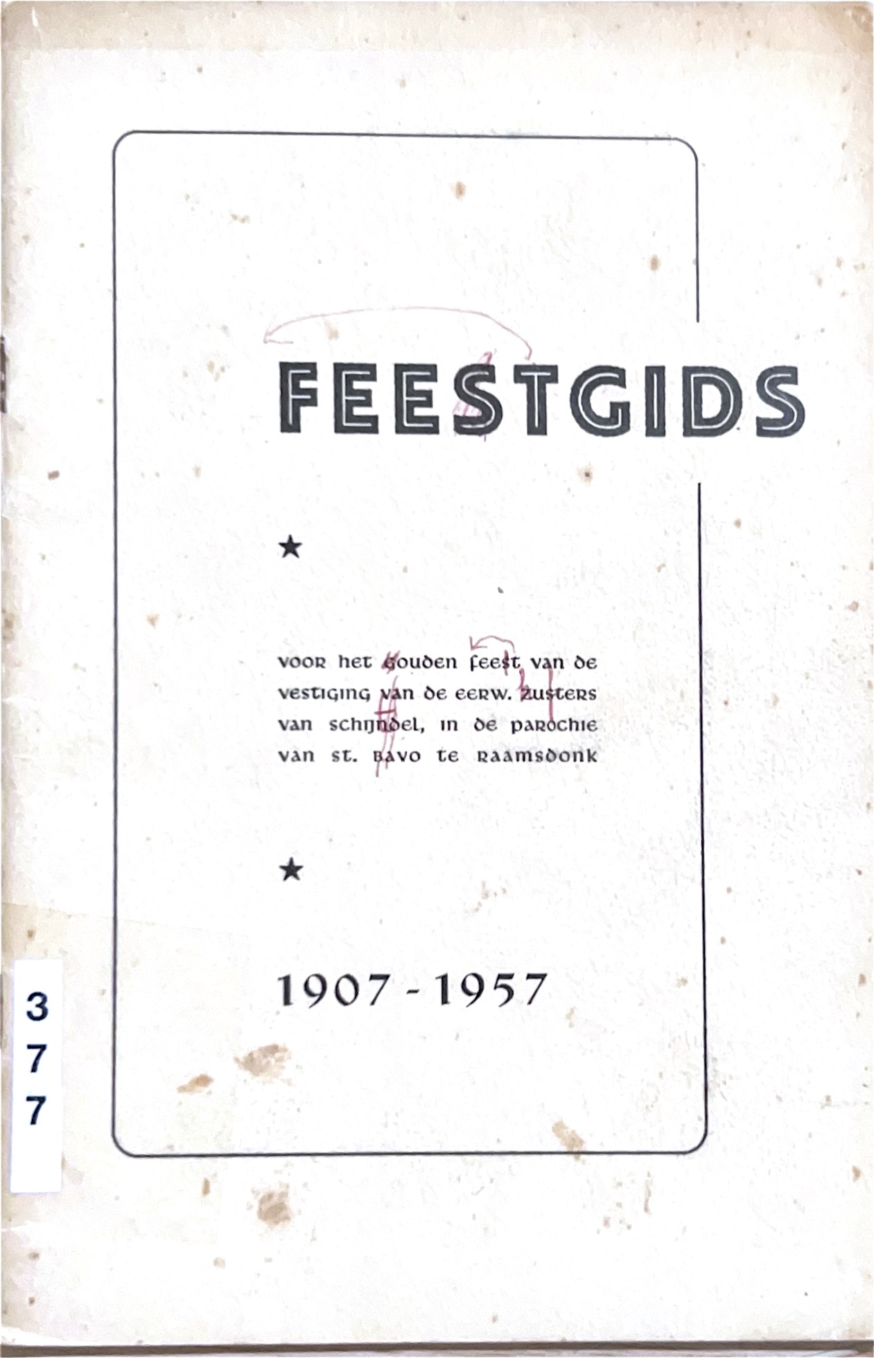 Kaft van Feestgids 1907 -1957