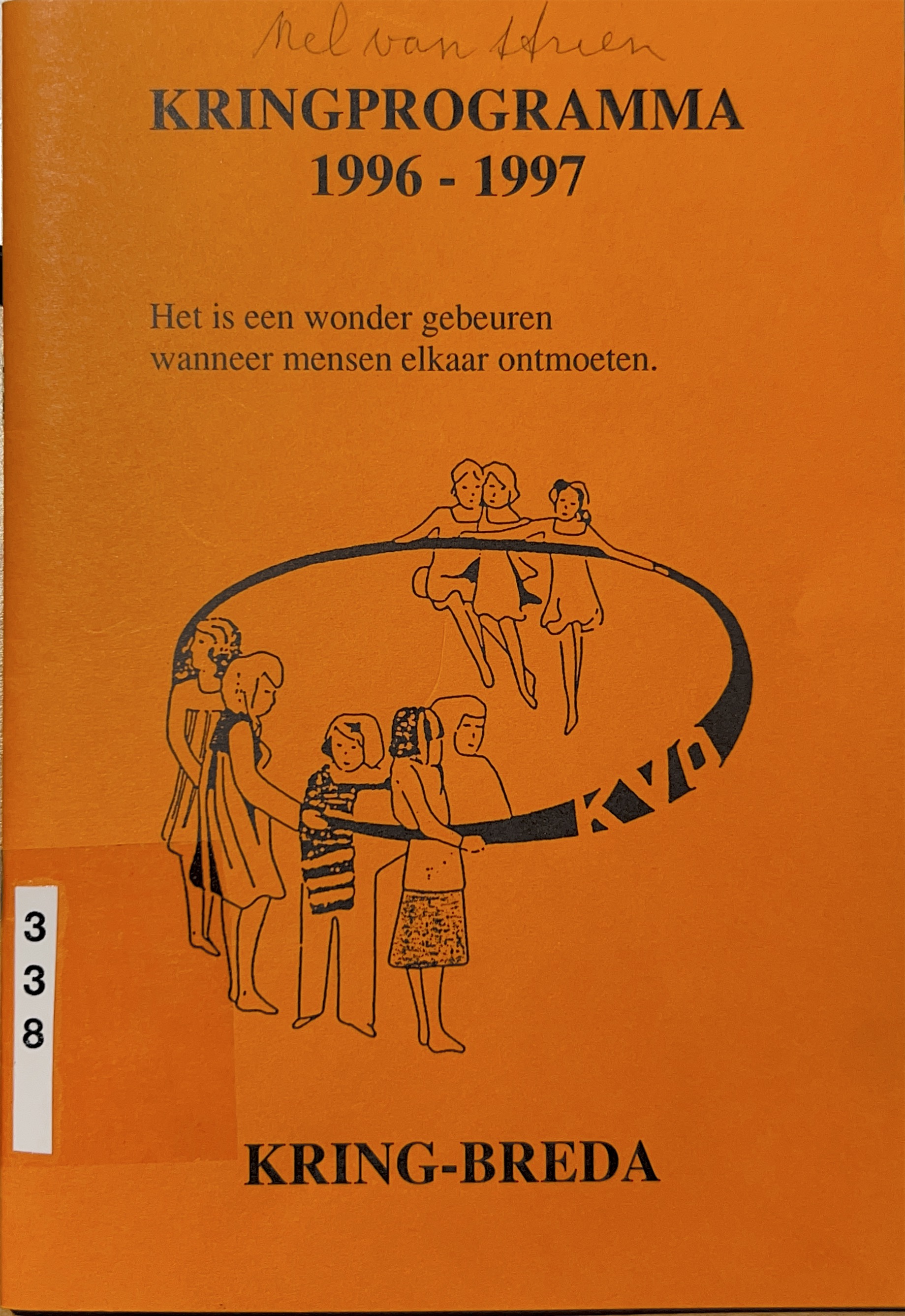 Kaft van Kringprogramma 1996-1997