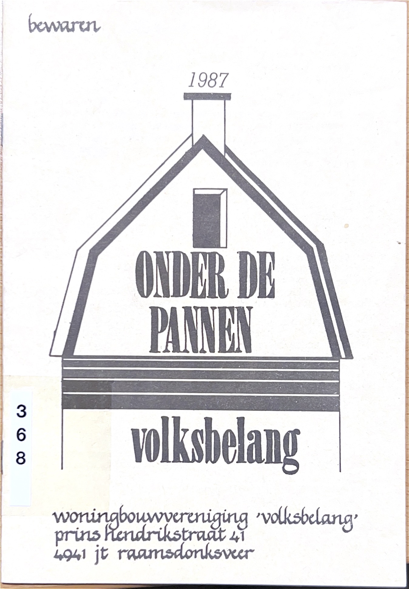 Kaft van Onder de pannen