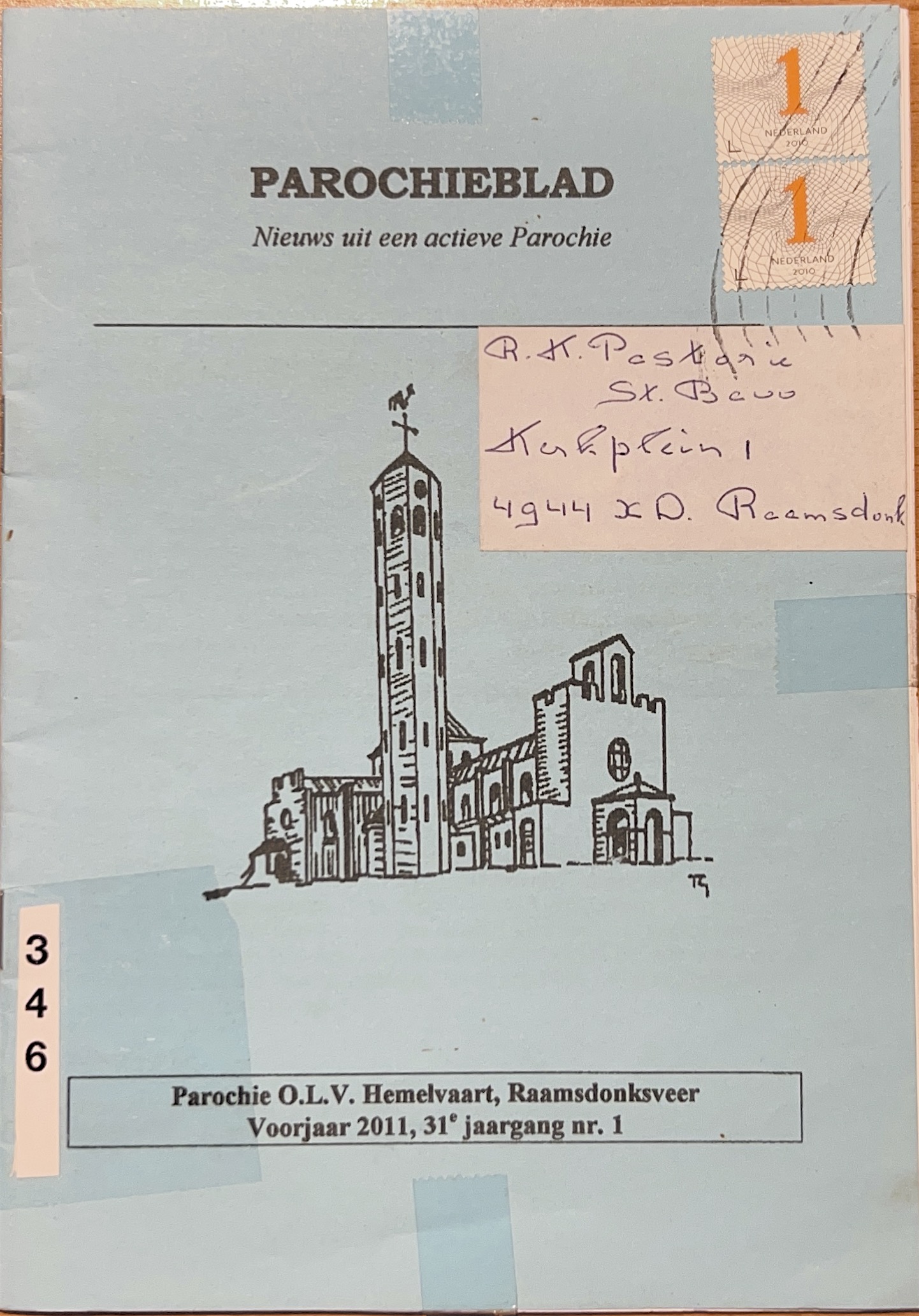 Kaft van Parochieblad OLV Hemelvaart Raamsdonksveer