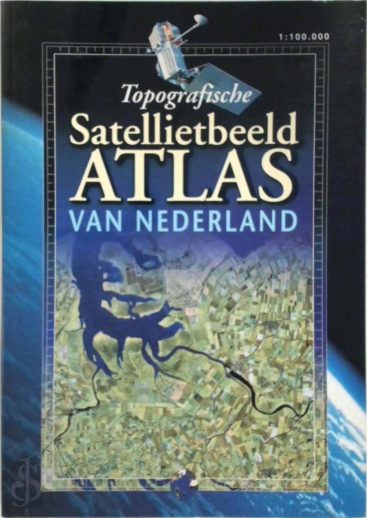 Kaft van Topografische Satellietbeeld Atlas van Nederland