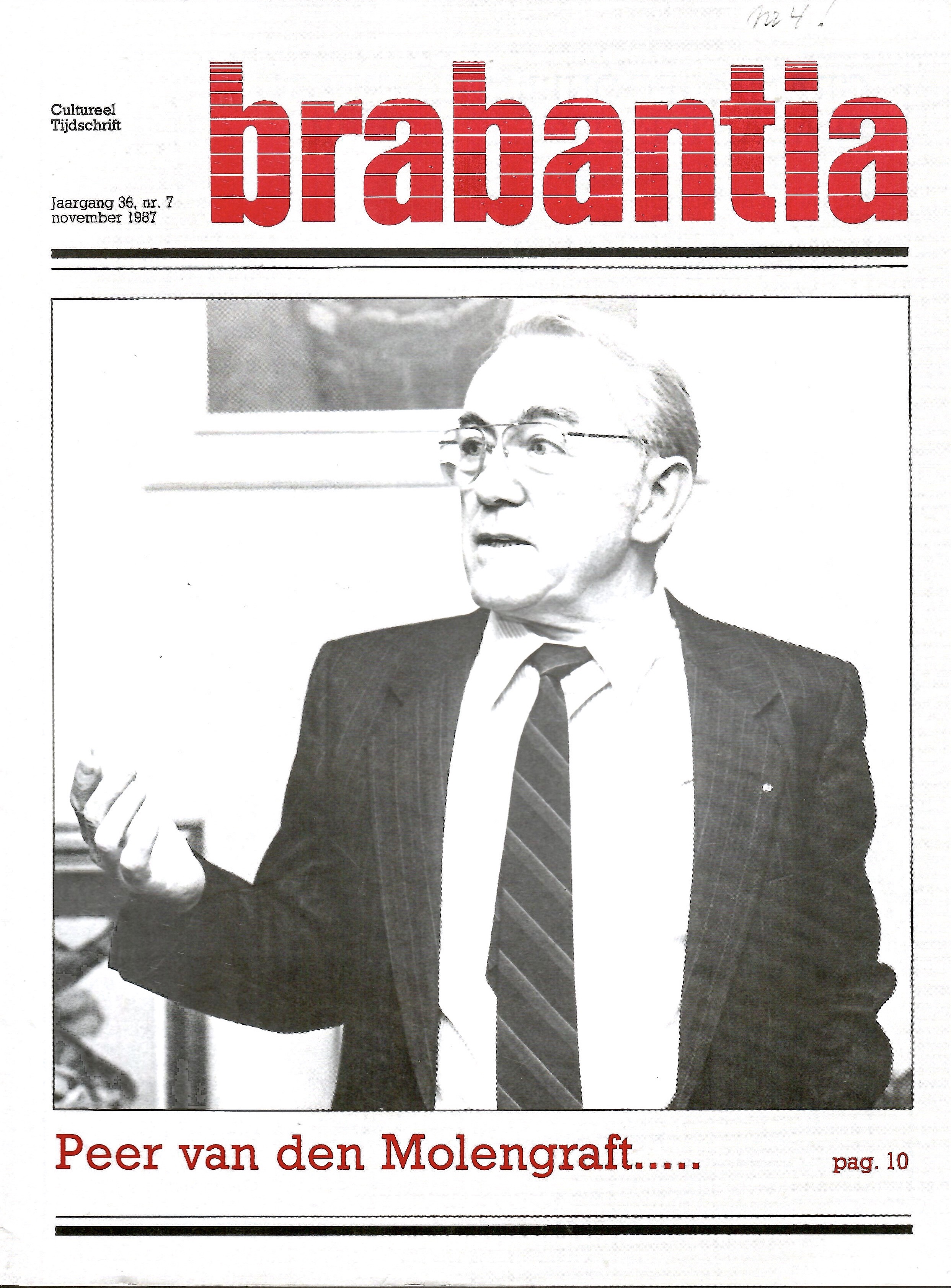 Kaft van Brabantia november 1987