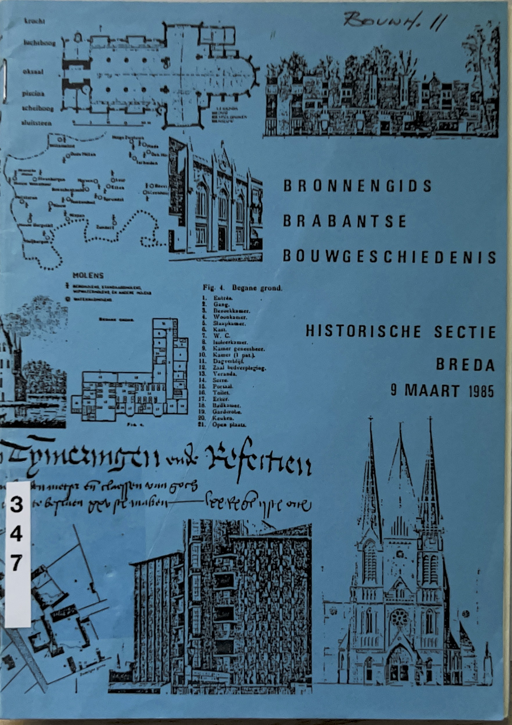 Kaft van Bronnengids Brabantse bouwgeschiedenis