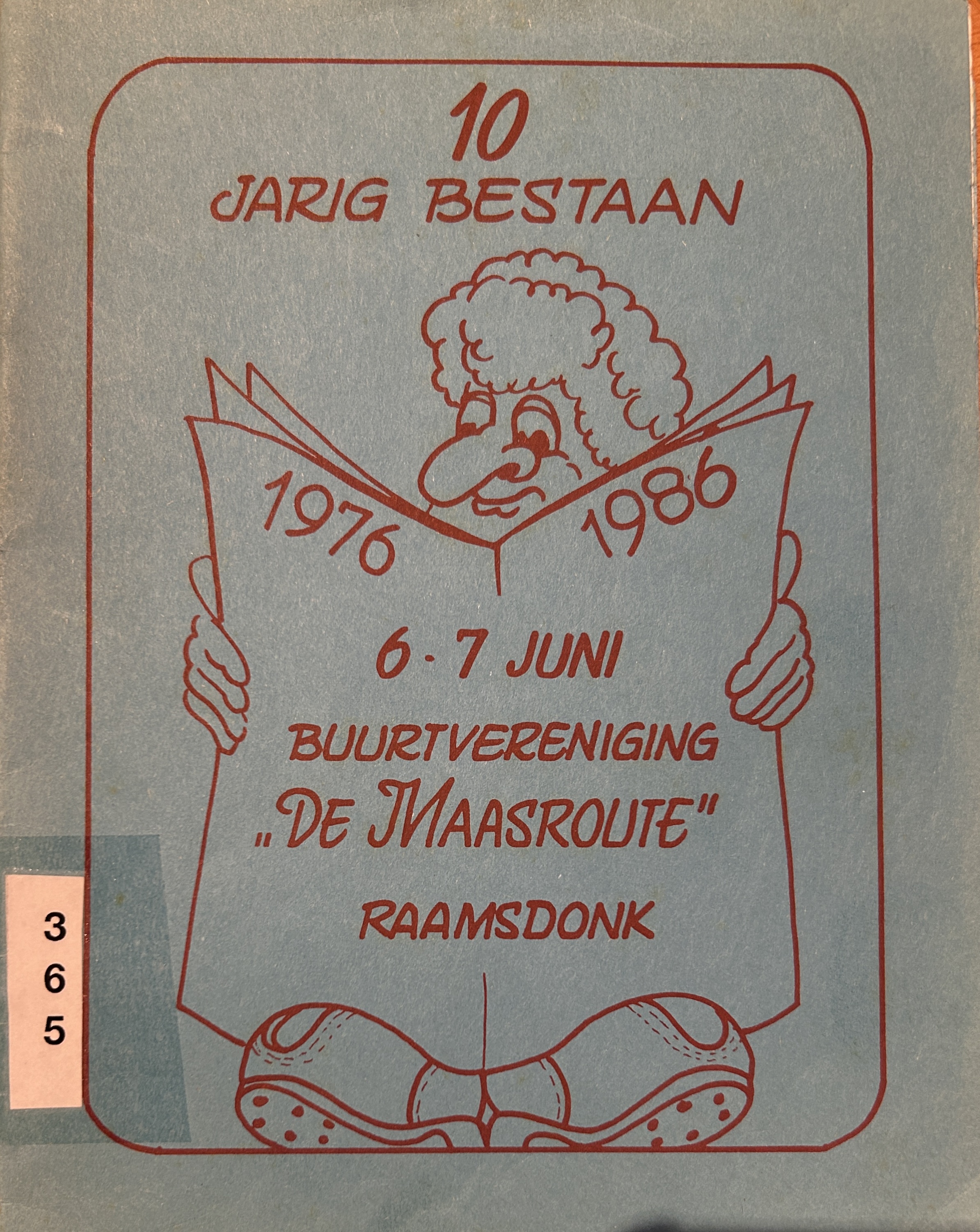 Kaft van 10 Jarig bestaan buurtvereniging 