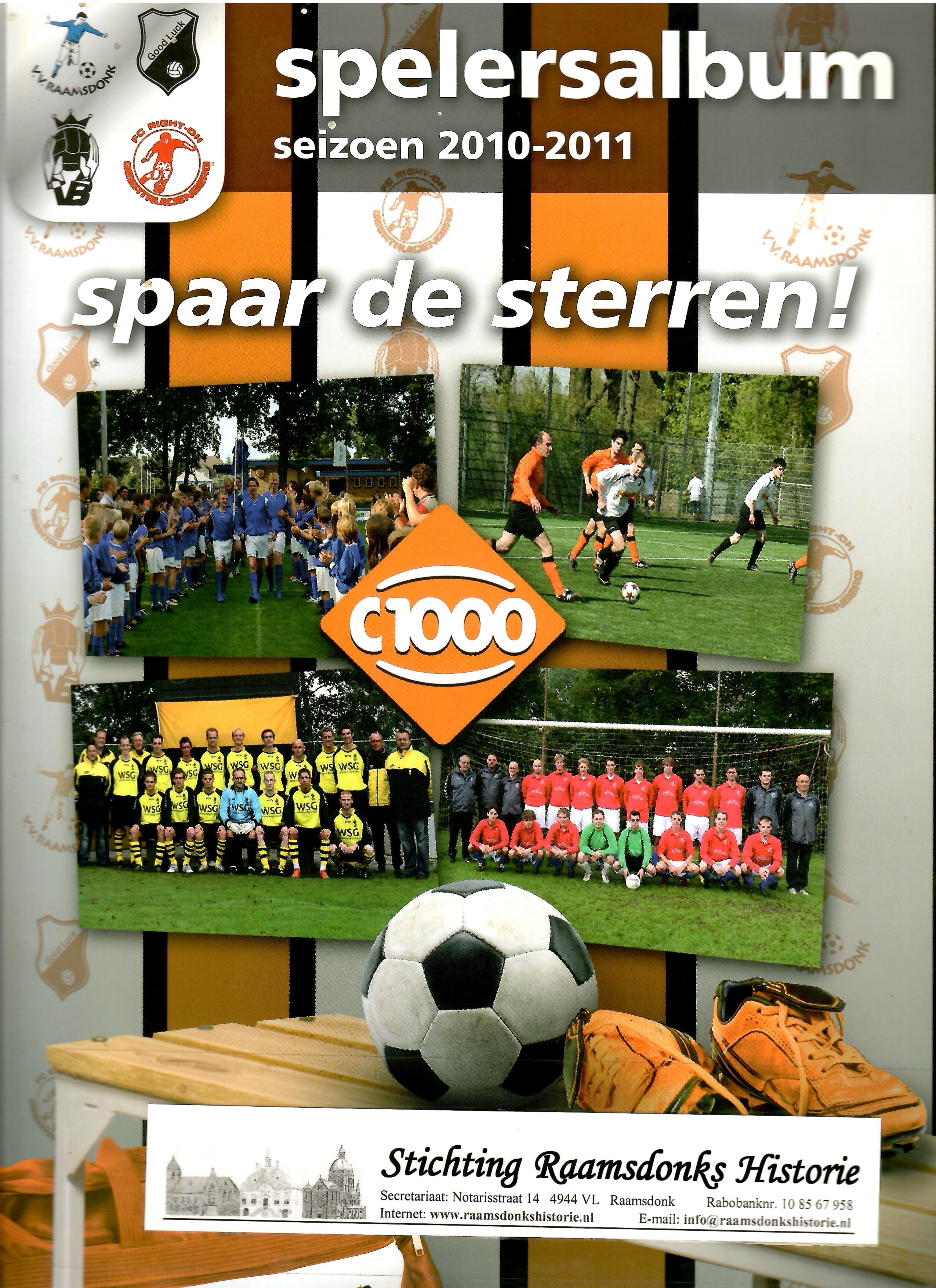 Kaft van v.v. Raamsdonk Spelersalbum seizoen 2010-2011